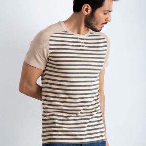 Beige-gray T-shirt for men Future