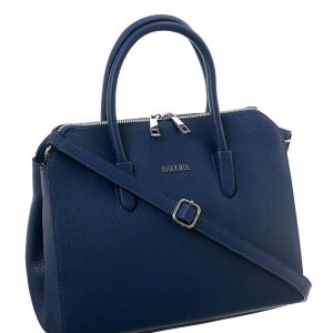 Dark blue city handbag BADURA