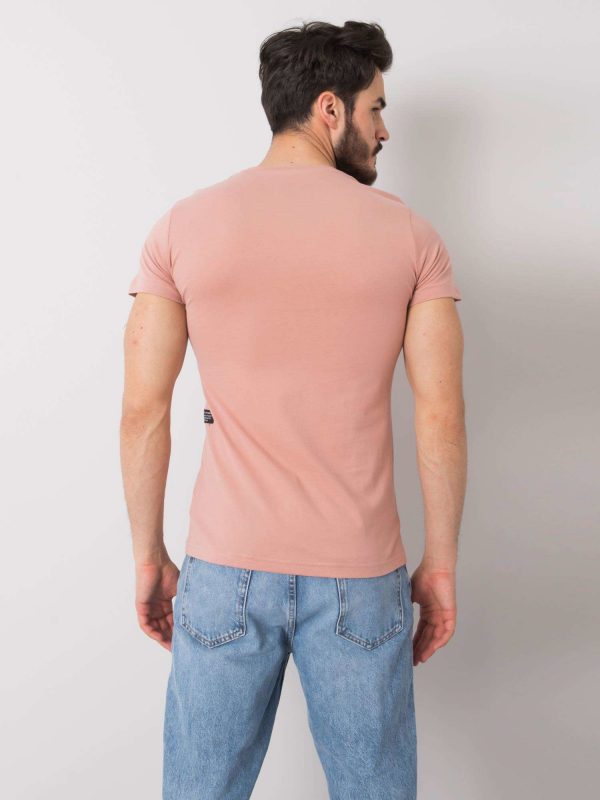 Dirty pink T-shirt for men cotton Aiden