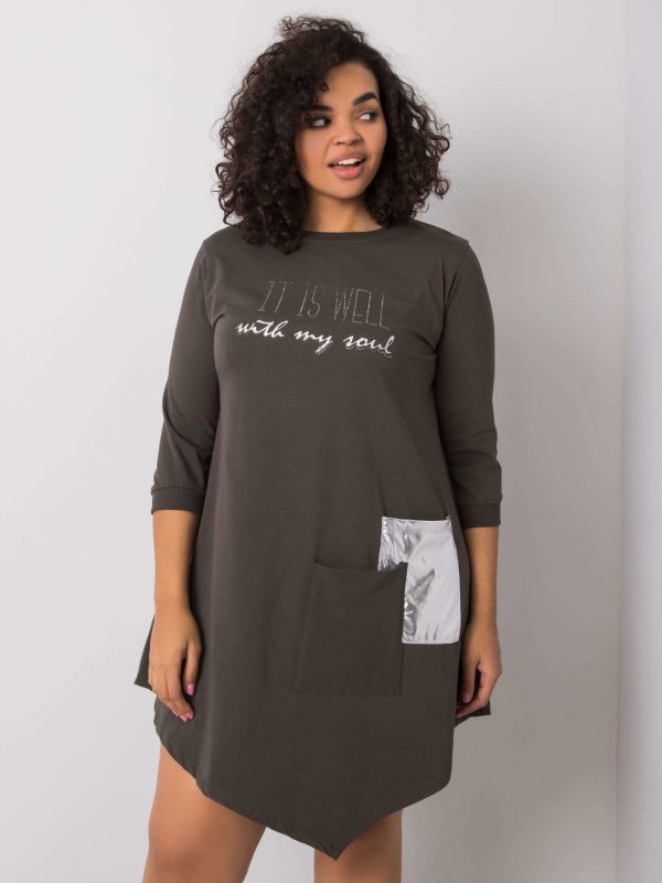 Dark Khaki Cotton Billie Dress