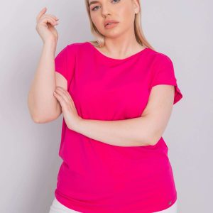 Fuchsia T-shirt plus size Leanne