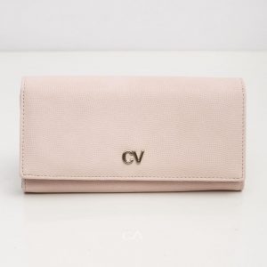 Light pink women's long wallet