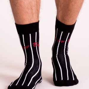 Black Striped Men Socks