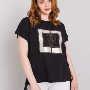 Lindsey's black plus size blouse