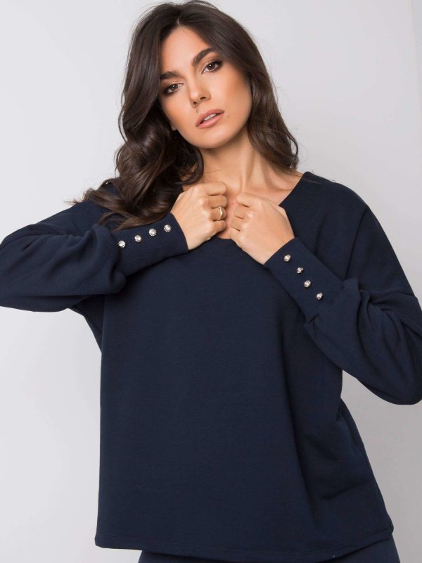 Navy blue sweatshirt Paquita