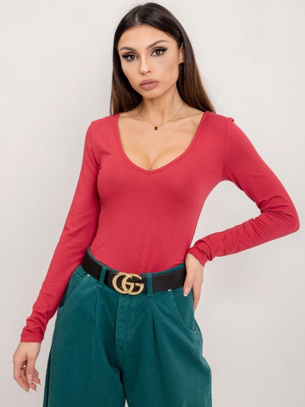 BSL Red basic blouse