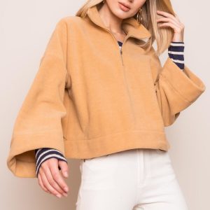 Dark beige sweatshirt for women BSL