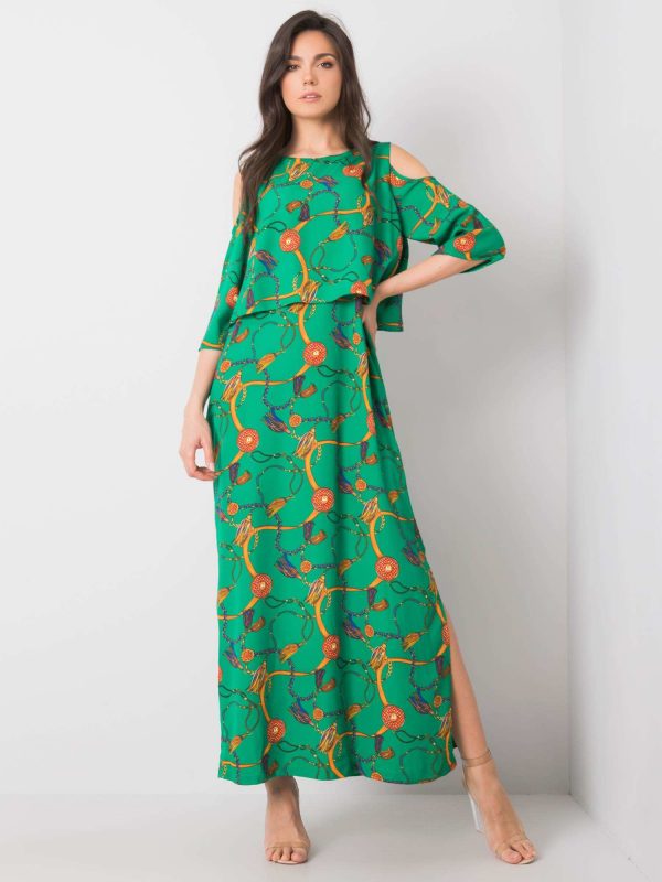 Green maxi dress Peruggia RUE PARIS