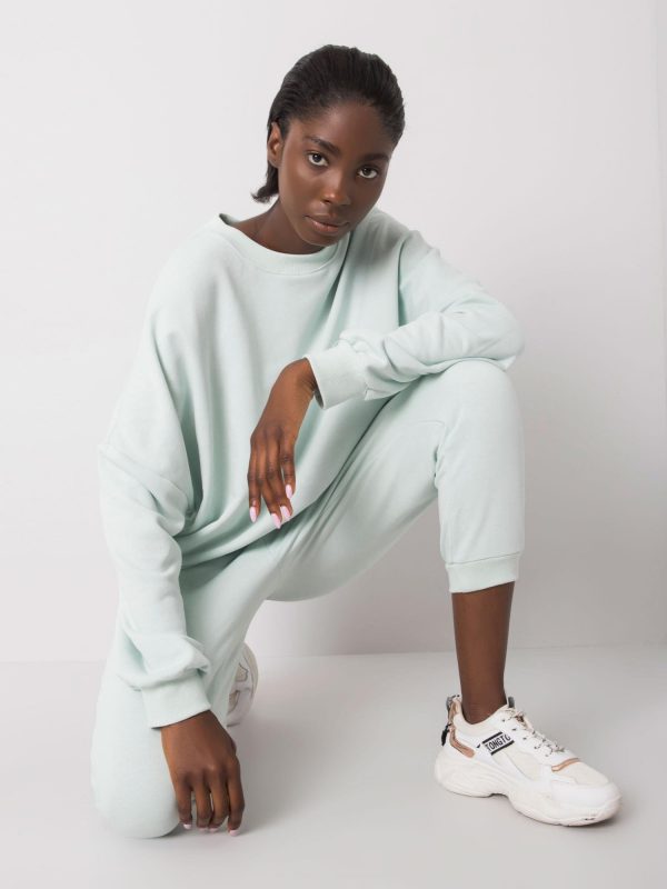 Light mint sweatsuit set Amandine