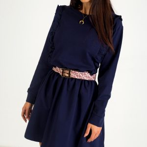 Navy Blue Day Dress