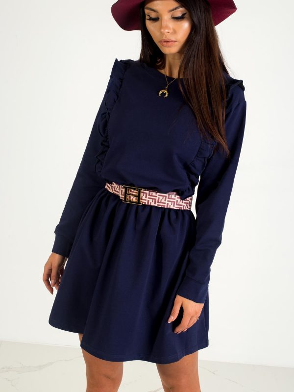 Navy Blue Day Dress