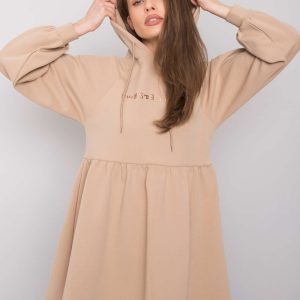 Beige tunic with hood Eagle RUE PARIS