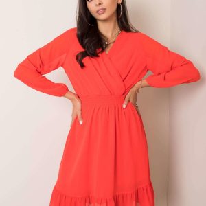 Coral dress Giovana RUE PARIS