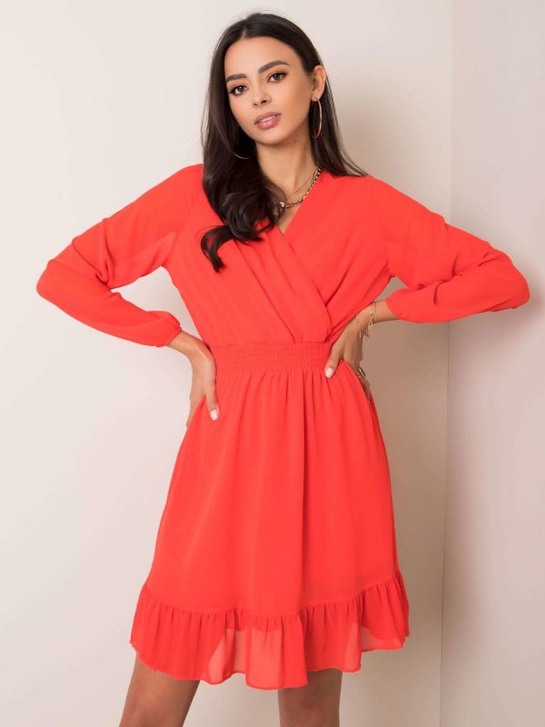 Coral dress Giovana RUE PARIS