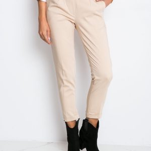 RUE PARIS Beige Control pants