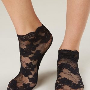 Black Lace Socks