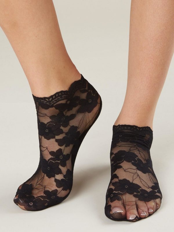 Black Lace Socks