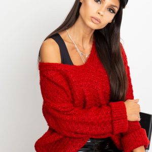 RUE PARIS Red sweater Lively