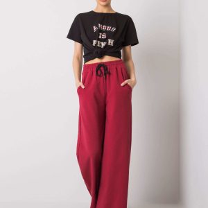 Burgundy sweatpants Abril