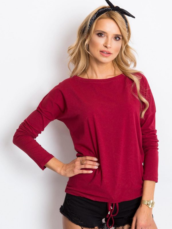 Burgundy blouse Carla