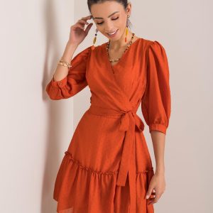 Dark orange Flavia dress