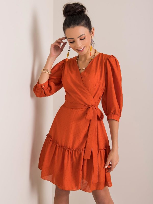 Dark orange Flavia dress