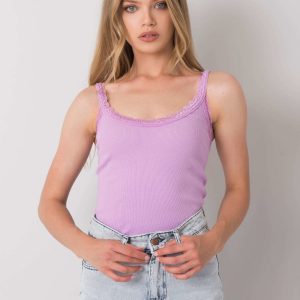 Light Purple Sandy Striped Top