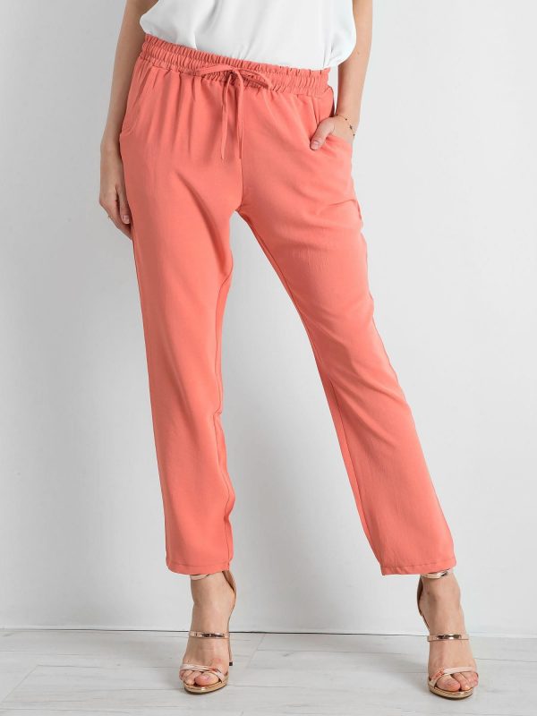 Coral trousers with trakas