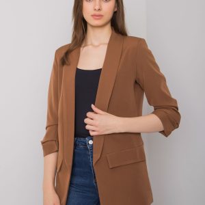 Brown blazer for women Eva OCH BELLA