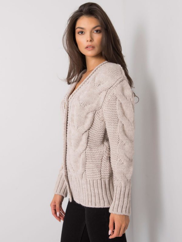 Beige button-down sweater Louissine RUE PARIS