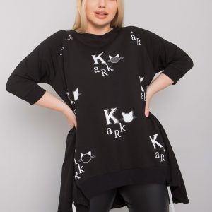 Black Plus Size Tunic with Dashay Prints