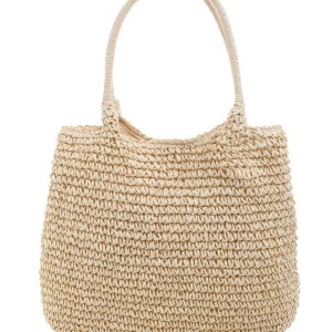 Beige Braided Bag