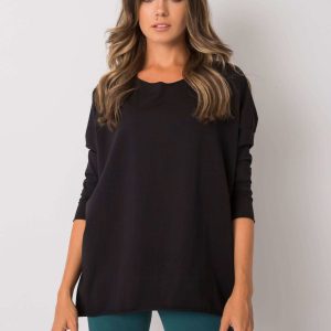 Black Carlee Cotton Blouse