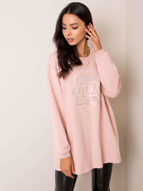 Pale pink sweatshirt Dorianna