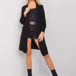 Black cardigan with pockets Celenne OCH BELLA