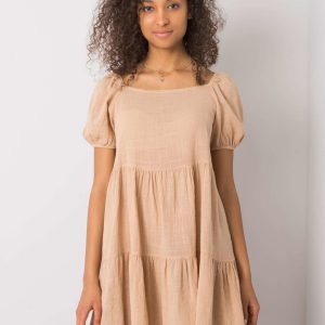 Beige casual dress Laetitia OCH BELLA