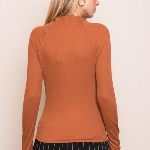 BSL Brown Long Sleeve Blouse