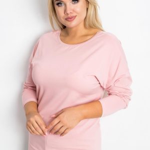 Dirty pink plus size blouse Clear