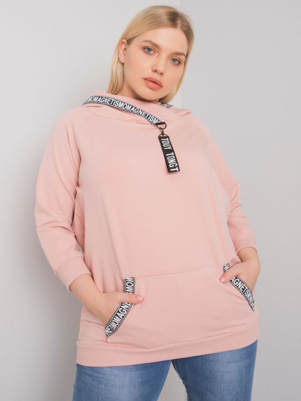 Jordynn Dirty Pink Plus Size Hoodie