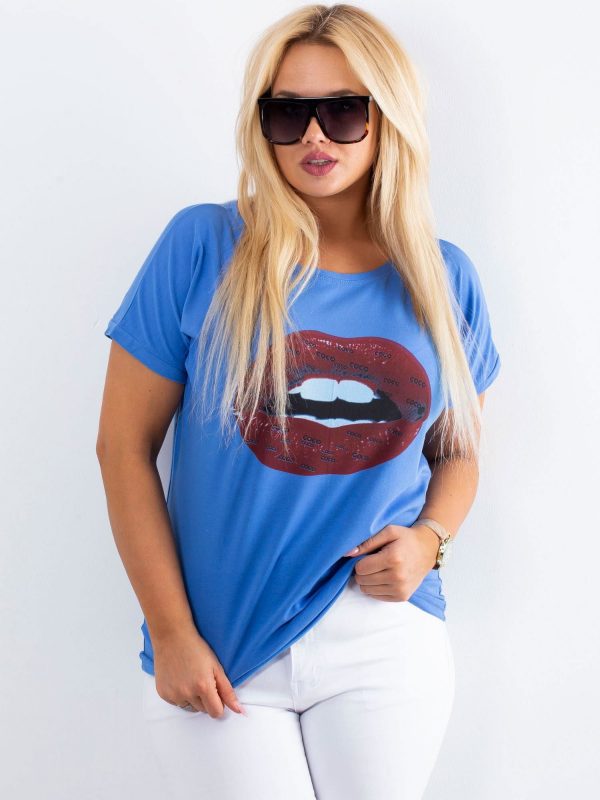 Blue T-shirt Ambitious PLUS SIZE