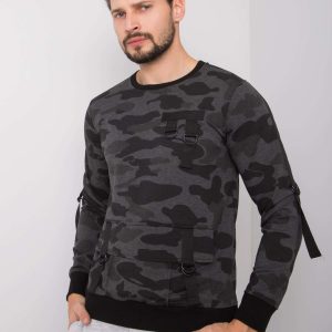 Dark gray sweatshirt for men camo Jaylen