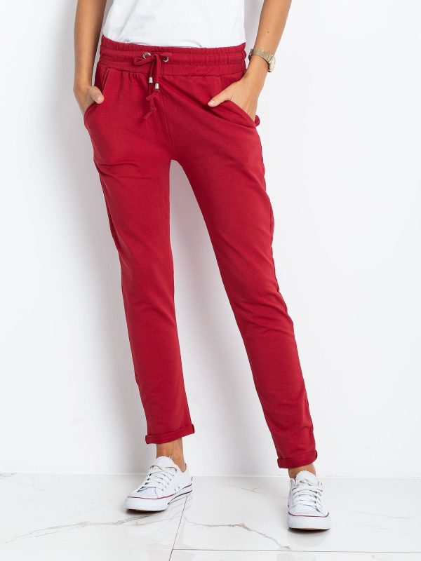 Cadence Burgundy trousers