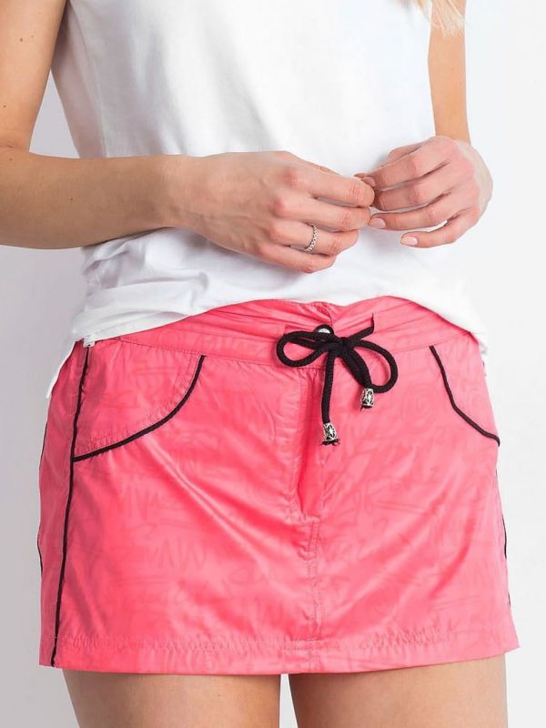 Pink skirt with Empire shorts