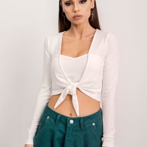 BSL White Short Blouse