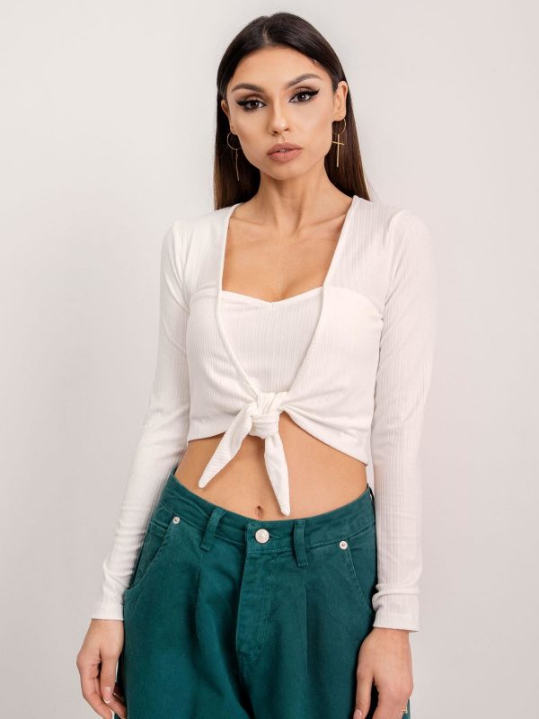 BSL White Short Blouse