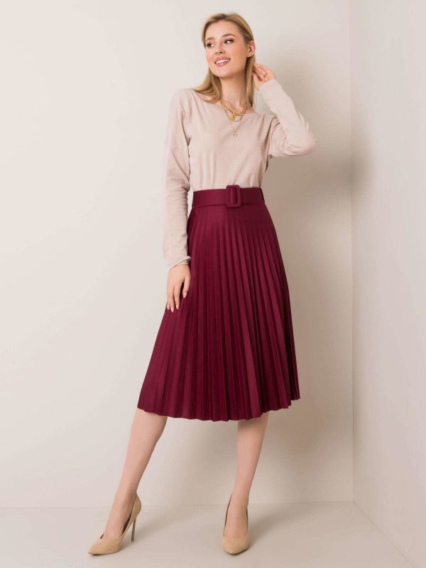 Burgundy skirt Ennice