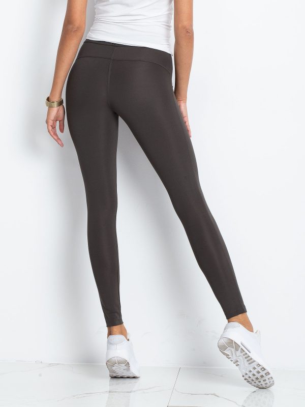 TOMMY LIFE Khaki-black leggings