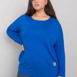 Blue plus size blouse Paloma