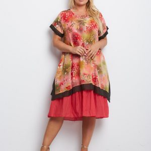 Coral Plus Size Missouri Dress