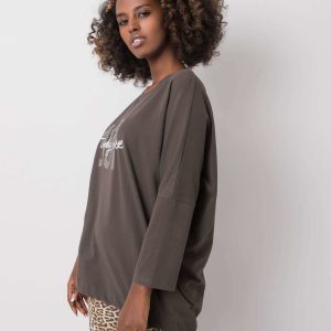 Dark khaki blouse Imani